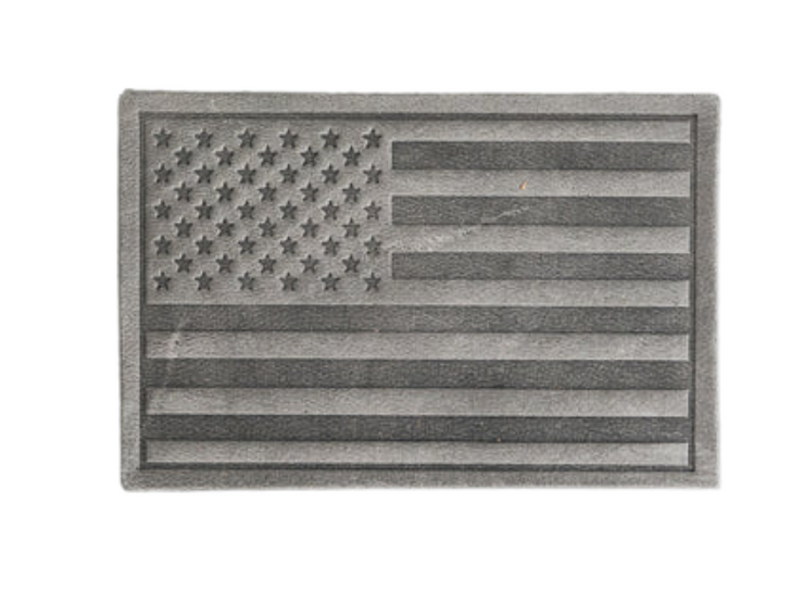 Leather American Flag Velcro Patch