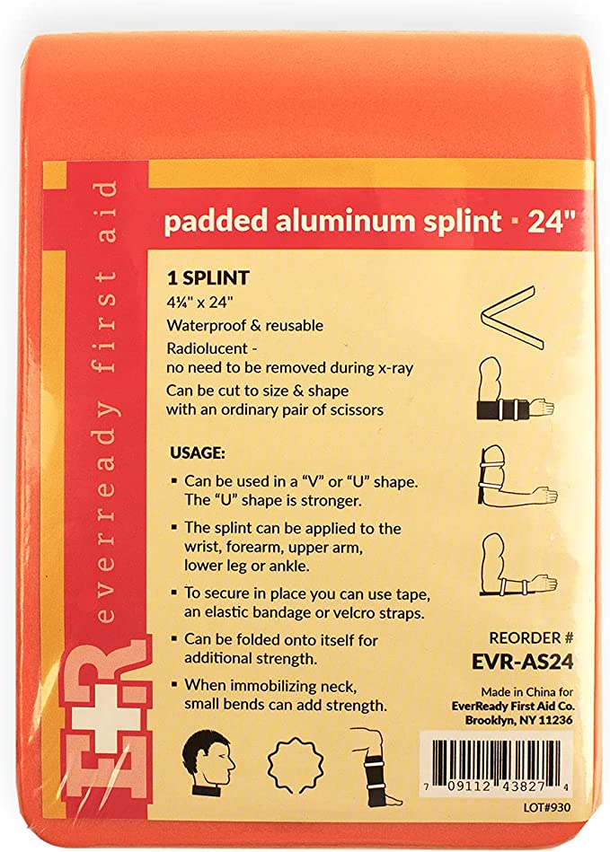 24" Aluminum Splint