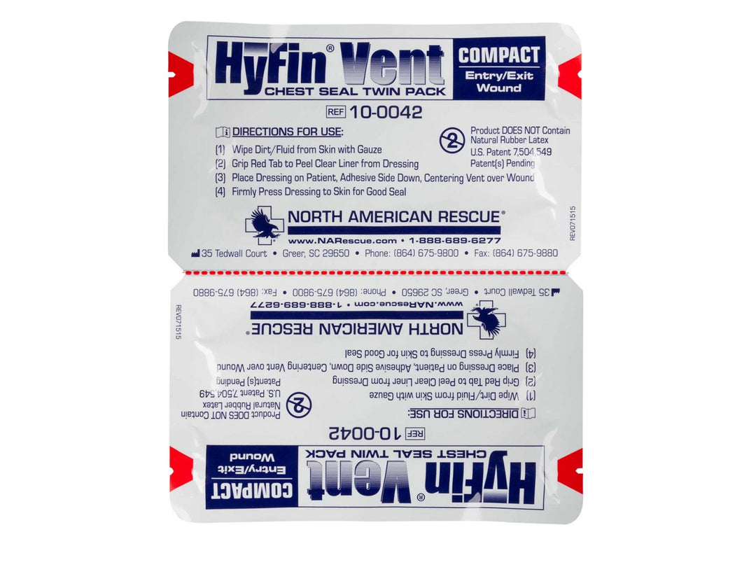 NAR HyFin Vent Compact Chest Seal Twin Pack