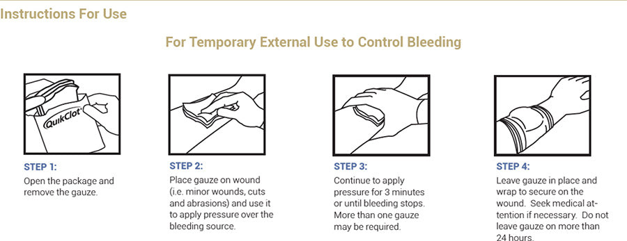 Bleeding Control Dressing QuikClot® Bleeding Control Dressing – Live The Creed
